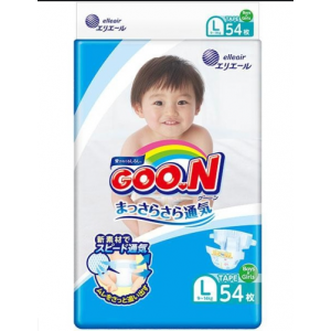 GOO.N Baby Diaper Tape Type L Size 9-14kg 54 Pieces - with Vitamin E