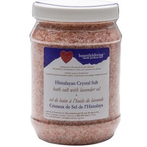 Heartfelt Living Himalayan Crystal Bath Salts Lavender 130g