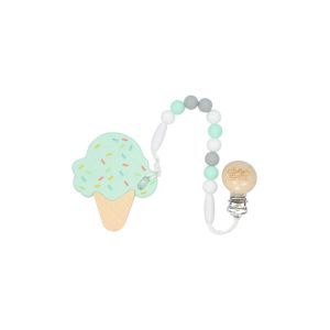 Glitter & Spice Ice Cream Cone Teether - Cotton Candy
