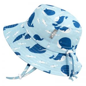 Jan & Jul Cotton Floppy Hat - Blue Whale - Size M