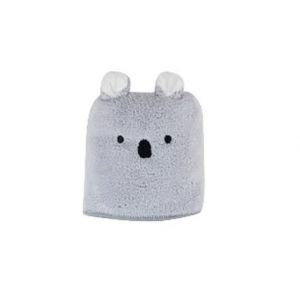 Zooie Super Absorbent Micro Fiber Towel - Kids Cap - Koala Gray