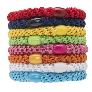 L.Erickson Grab & Go Ponytail Holders Set of Eight  - Resort