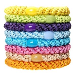 L.Erickson Grab & Go Ponytail Holders Set of Eight  - Summer