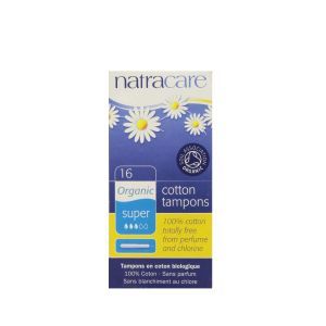 Natracare Organic Tampons with Applicator 16 Super Tampons