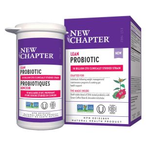New Chapter Lean Probiotic 10 Billion CFU Clinically Studied Strain 30Capsules @