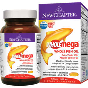 New Chapter Wholemega Fish Oil 1000mg 180 Capsules @