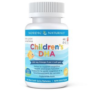 Nordic Children's DHA 250mg 90 Chewable Softgels