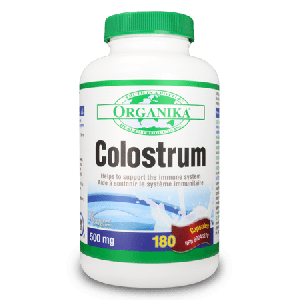 Organika Colostrum 500mg 180 Capsules