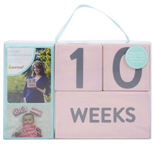 Pearhead Age Block Set Wooden Pink