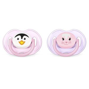Philips AVENT Animal Pacifier 0-6 months - Penguin & Bunny