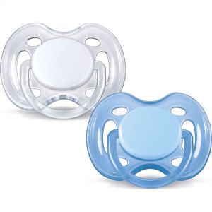 Philips AVENT Freeflow Pacifier 0-6 months - Blue & White