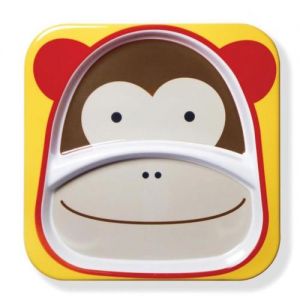 Skip Hop Zoo Divided Plate- Monkey