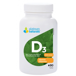 Platinum Naturals Vitamin D3 90 Softgels