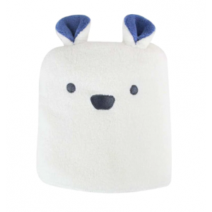 Zooie Super Absorbent Micro Fiber Towel - Hair Band - Polar Bear White