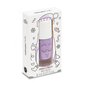 Nailmatic Piglou Kids Water-Based Nail Polish - Purple Glitter 8ml