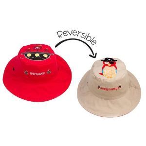FlapJackKids Kid's Sun Hat Pirate/Parrot Small (6 Monts - 2 Years)