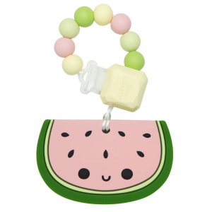 Loulou Lollipop Silicone Teether Set - Watermelon