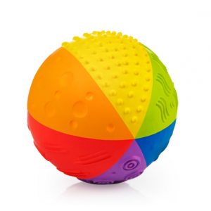 CaaOcho Baby Natural Rubber Sensory Ball Rainbow Age 0+  10cm
