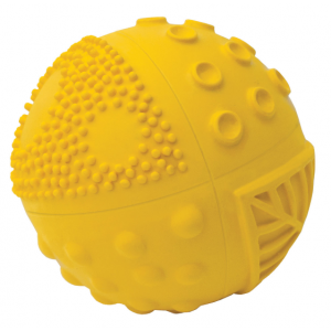 CaaOcho Baby Sensory Ball Sunshine Natural Rubber Toy 3"