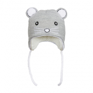 Kombi The Sherpa Animal Hat Light Heather Grey