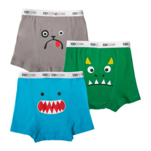 Zoocchini Organic Cotton Boxer Briefs - Boys Monster Mash