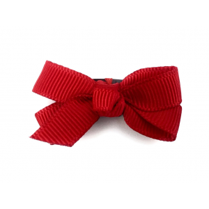 Baby Wisp d - Mini Latch Wisp Clip Chelsea Boutique Bow Red