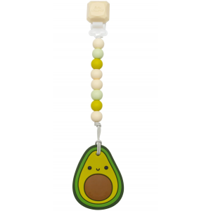 Loulou Lollipop Silicone Teether Set - Avocado