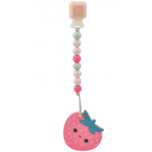 Loulou Lollipop Silicone Teether Set - Strawberry