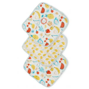 Loulou Lollipop Washcloth 3-pieces Set - Cutie Fruits