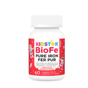 Kidstar Nutrients BioFe Pure Iron Chewable Tablets Sweet Blast 60 Tablets
