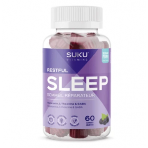SUKU Vitamins Restful Sleep Blackberry Hibiscus 60 Gummies @