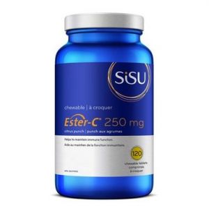 Sisu Ester 酯化维生素C 250毫克， 120粒咀嚼片
