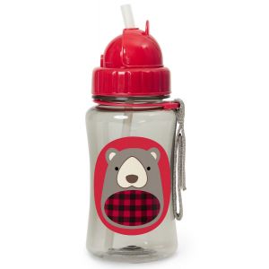 Skip Hop Zoo Straw Bottle 12 oz - Bear