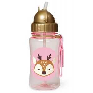 Skip Hop Zoo Straw Bottle 12 oz - Deer