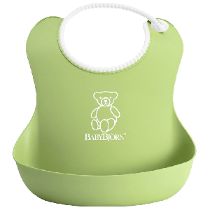 BabyBjorn Soft Bib - Green 4 Months+