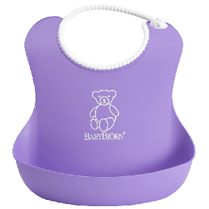 BabyBjorn Soft Bib - Purple 4 Months+