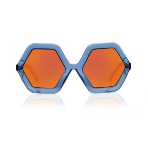 Sons + Daughters Sunglasses Honey Blue Jelly with Mirror