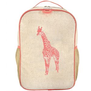 SoYoung Neon Orange Giraffe Grade School Backpack