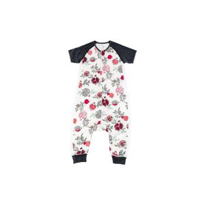 Nest Design Raglan Bamboo Pima Short Sleeve Sleep Suit 0.6 TOG - Pompom 4T-6T