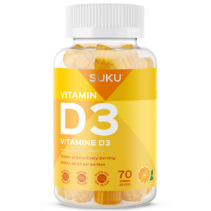 SUKU Vitamins Adult Vitamin D3 70 Gummies