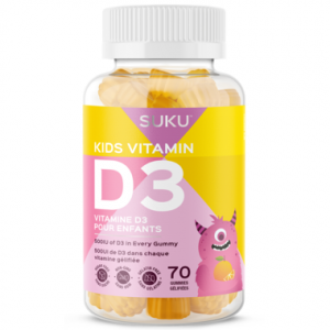 SUKU Vitamins Kids Vitamin D3 70 Gummies