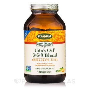 Flora Udo's Oil  Omega 3 + 6 + 9混合软胶囊  90粒