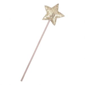 Mimi & Lula Rose Pink Fairy Wand with Gold Sparkly Star