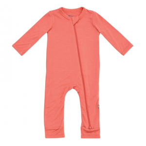 Kyte Baby Zippered Romper in Melon 6-12 months