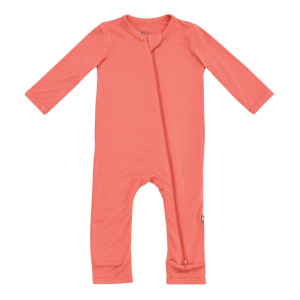 Kyte Baby Zippered Romper in Melon 3-6 months