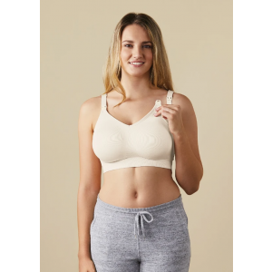 Bravado Designs The Body Silk Seamless Nursing Bra - Antique White Size XL