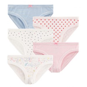 Petit Bateau Girls Culottes 5 Pack