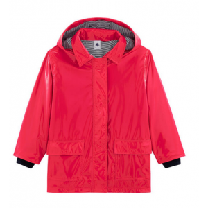 Petit Bateau CIRE Winter Raincoats Coral