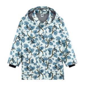 Petit Bateau CIRE Winter Raincoats Imprime Blue 