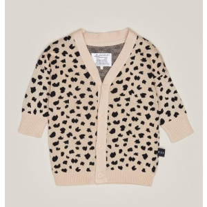 Huxbaby Freckle Knit Cardi - Camel 4 Year